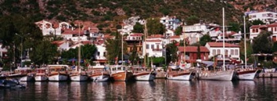 Kalkan Turkey Canvas Art - Panoramic Images (36 x 13)