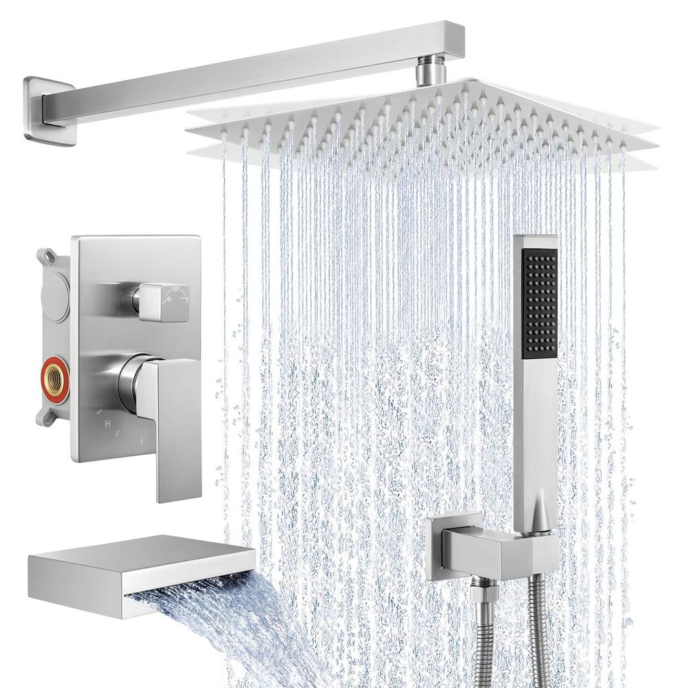 Kalkiam Bathroom Shower Faucet Set High Pressure Handheld Shower Head ...