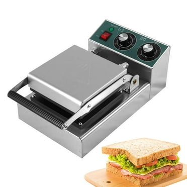 Kalkiam Breakfast Sandwich Maker 1000W Panini Maker Single Toaster Grill Electric Sandwich Maker Panini Grill Press Grill Cheese Maker for Hamburger ordinary