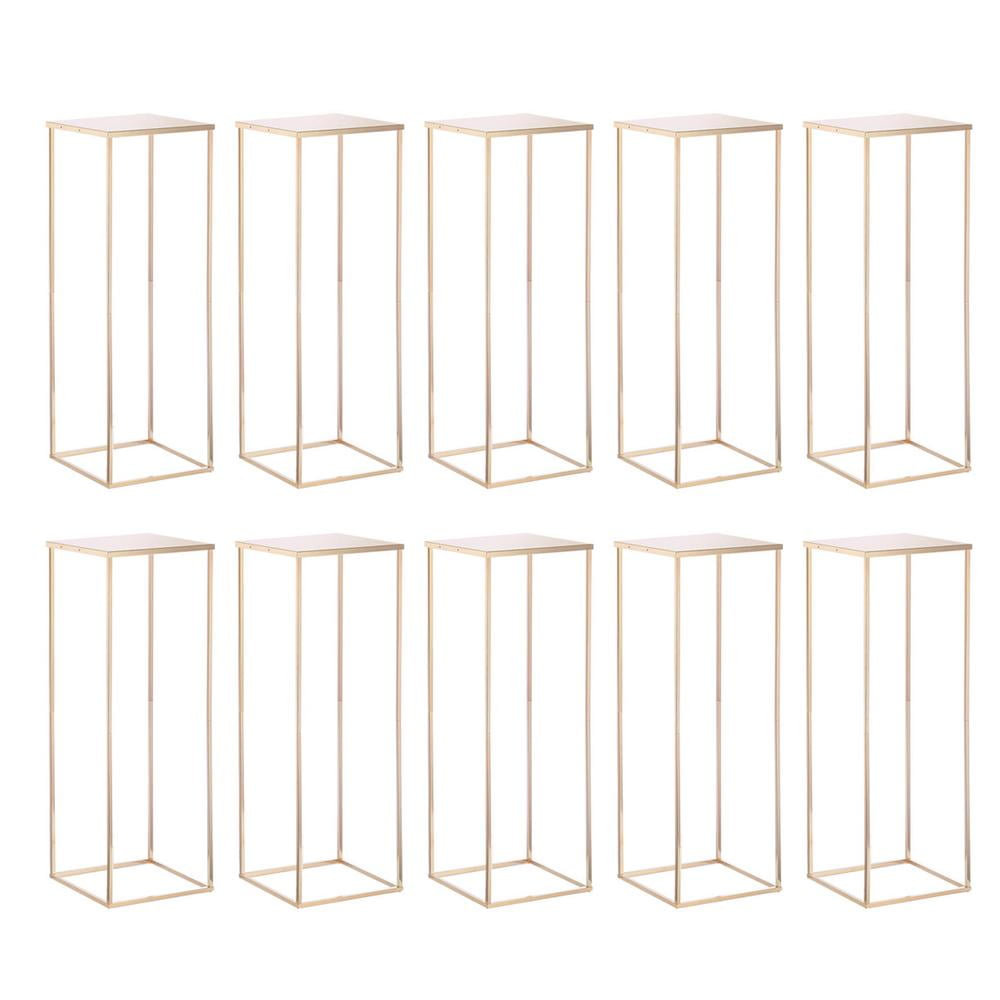 Kalkiam Column Flower Stand 10pcs Geometric Vase Wedding Flower