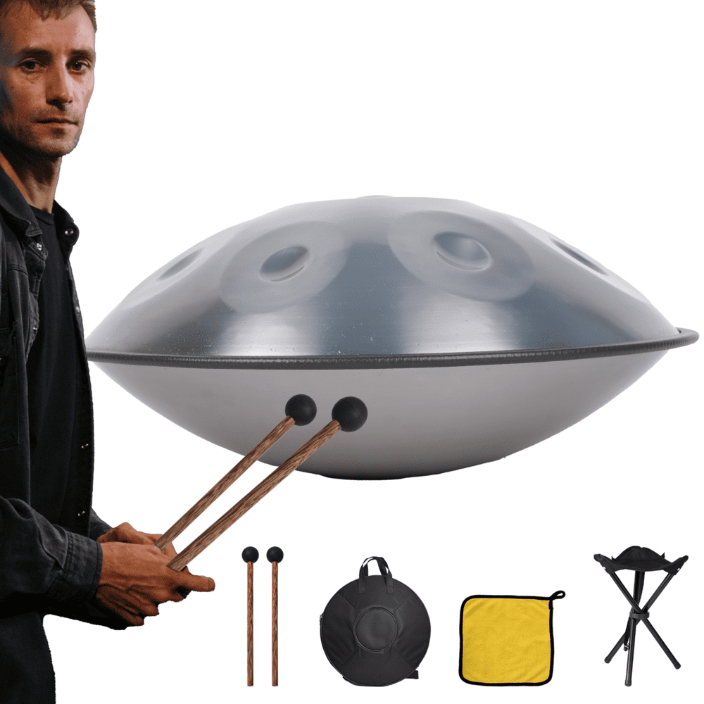 Pan Instrument Kalkiam Pan Drum Instrument 22 Inches D Minor 12-Note Hand Pan Adult's ...