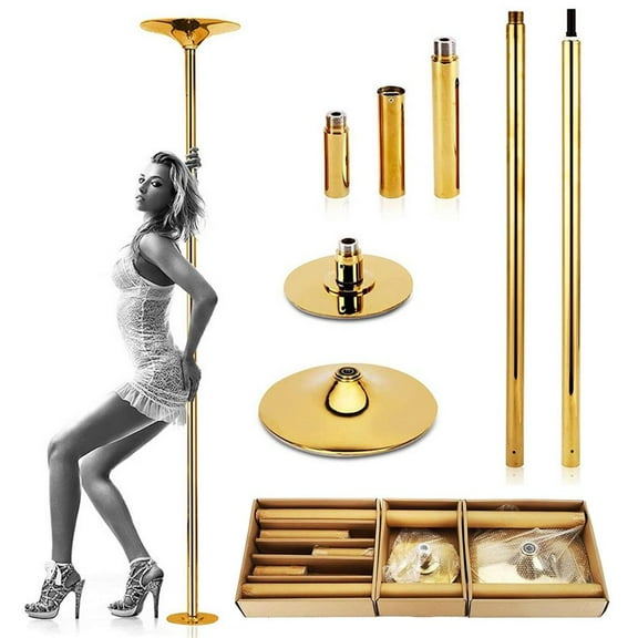 Kalkiam Portable Stripper Pole Detachable Fitness Pole Heavy Duty Fitness Dance Tube Dance Pole Kit for Home Fitness Pole Dance charitable