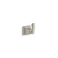 thumbnail image 1 of KOHLER Kallan Single Robe Hook in Vibrant Brushed Nickel, 1 of 4