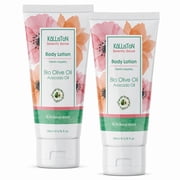 Kalliston Organic Avocado Oil body lotion with Organic Olive Oil, Serenity Sense cream, 6.76 oz 200ml, Pack o 2