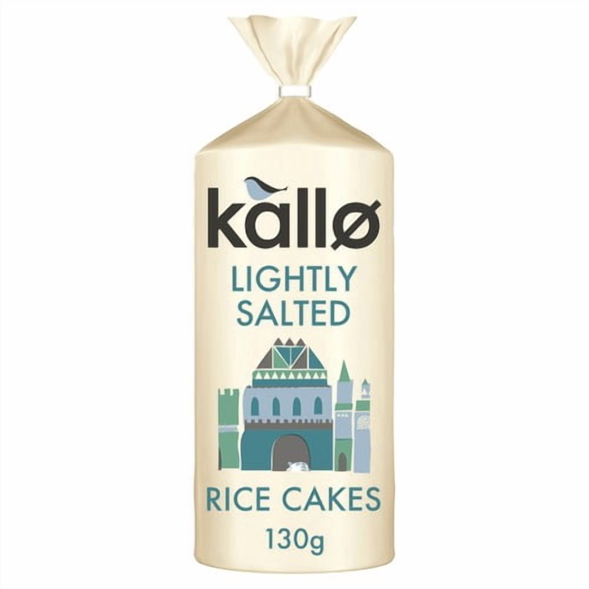 Kallo Lightly Salted Wholegrain Rice Cakes 130g, British Import (Pack of 3)
