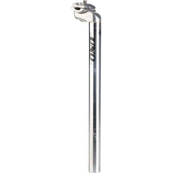 Uno 602 Seatpost 27.0 x 350 mm Silver 24mm Offset Standard Rails