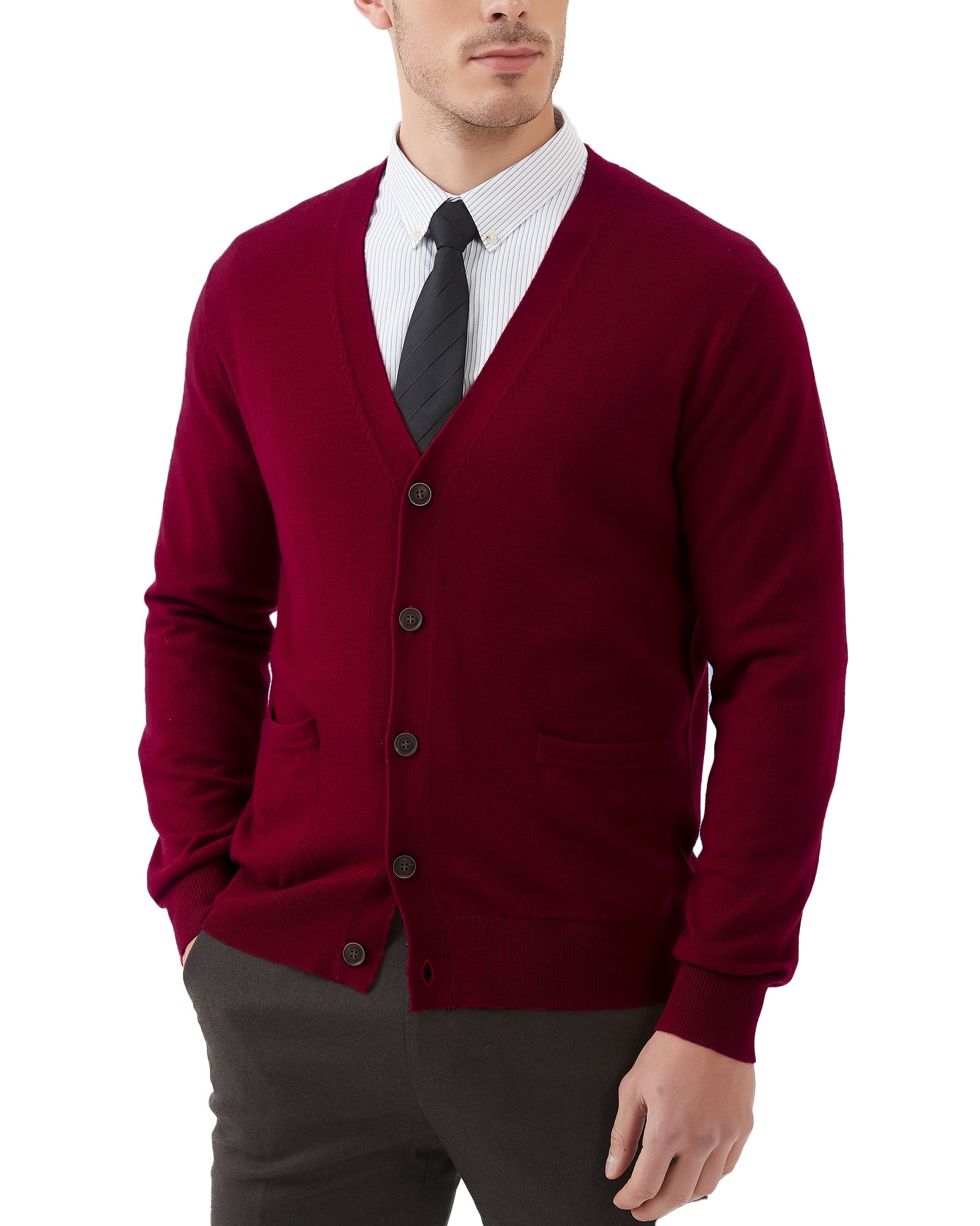 Burgundy wool hotsell cardigan