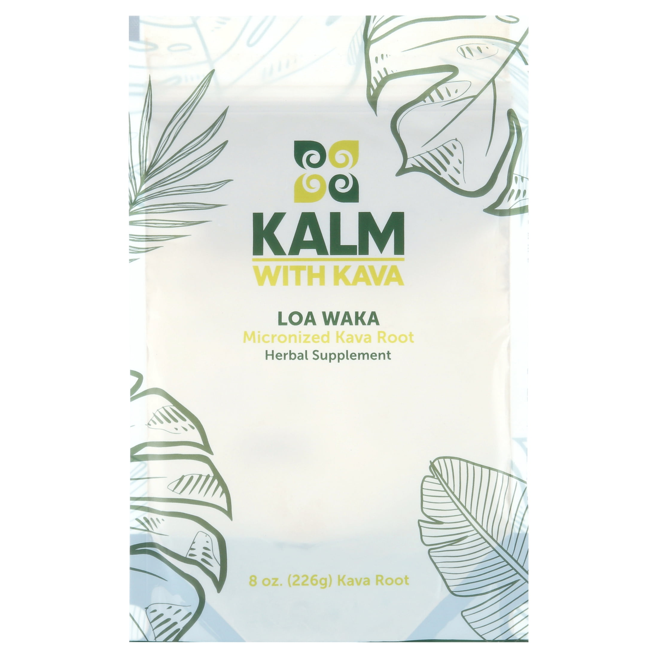 Kalm with Kava Micronized Instant Loa Waka Kava 8oz