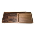 thumbnail image 1 of Kalmar Home 364 End Grain Inlay Wooden Cheeseboard with Acacia Wood Knife, Brown, 1 of 3