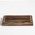 thumbnail image 1 of Kalmar Home 3-in-1 Tray and Bread Crumb Catcher Brown Solid Acacia Wood Trivets, 1 of 7