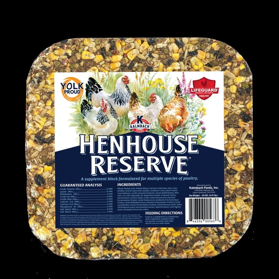 Kalmbach Feed Henhouse Reserve Treat Block for Chickens, 20 lb