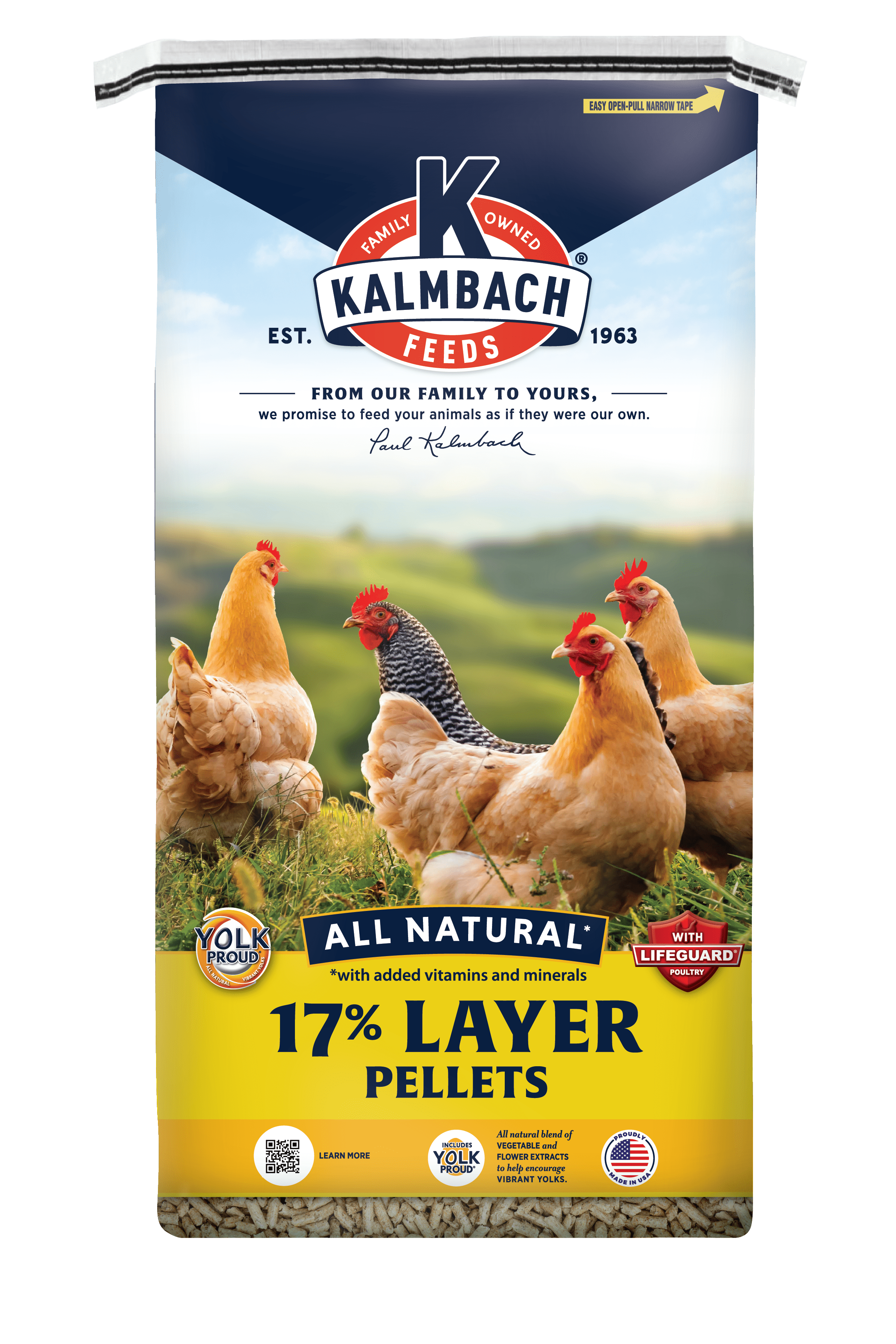 Kalmbach Feeds All Natural 17% Layer Pellets, 50 Lb