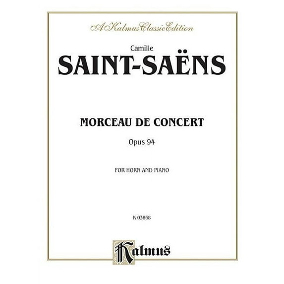 Kalmus Edition: Morceau de Concert, Op. 94: Part(s) (Paperback)