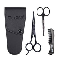 Kaloaede Beard Mustache Scissors And Comb Set Kit For Men Care (3 Pieces Kit)