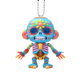 Kaloaede New Flat Colorful Skeleton Pendant Car Interior Unique