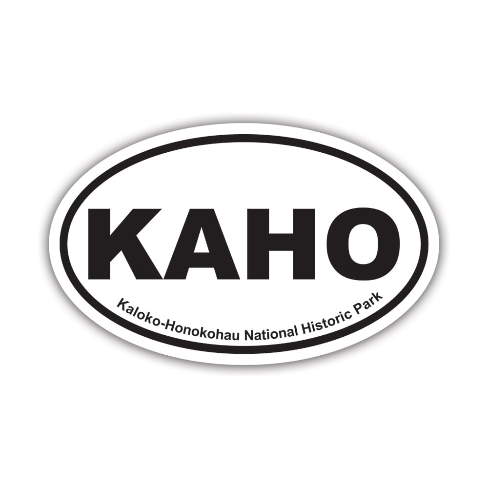 Kaloko-Honokohau National Historic Park KAHO Oval Sticker Decal - Self ...