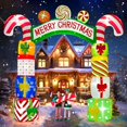 thumbnail image 1 of Kalolary 10 FT Christmas Inflatable Archway Gift Boxes, Xmas Arch Inflatable Blow Up Yard Outdoor Decorations Merry Christmas Giant Inflatable with Build-in Lights for Yard Garden Lawn Indoor Decor, 1 of 7