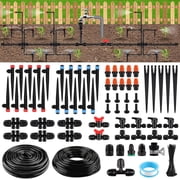 Kalolary 246FT Quick Connector Garden Watering System, Automatic Garden Watering System with 1/2 1/4 Irrigation Tube Watering Drip Tubing Kits for Lawn Garden Greenhouse Flower Bed
