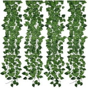 Kalolary 258FT 36 Stands Artificial Ivy Garland Scindapsus Leaf Vines Plants Fake Plants Greenery Hanging Garland for Wedding Backdrop Arch Wall Jungle Party Table Office Wall Decoration