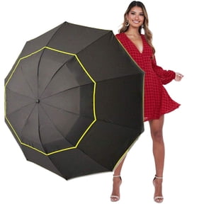 Kalolary 62 Inch Extra Oversize Large Compact Golf Umbrellaļ¼Double Canopy Vented Windproof Waterproof Stick Umbrellas for women & men