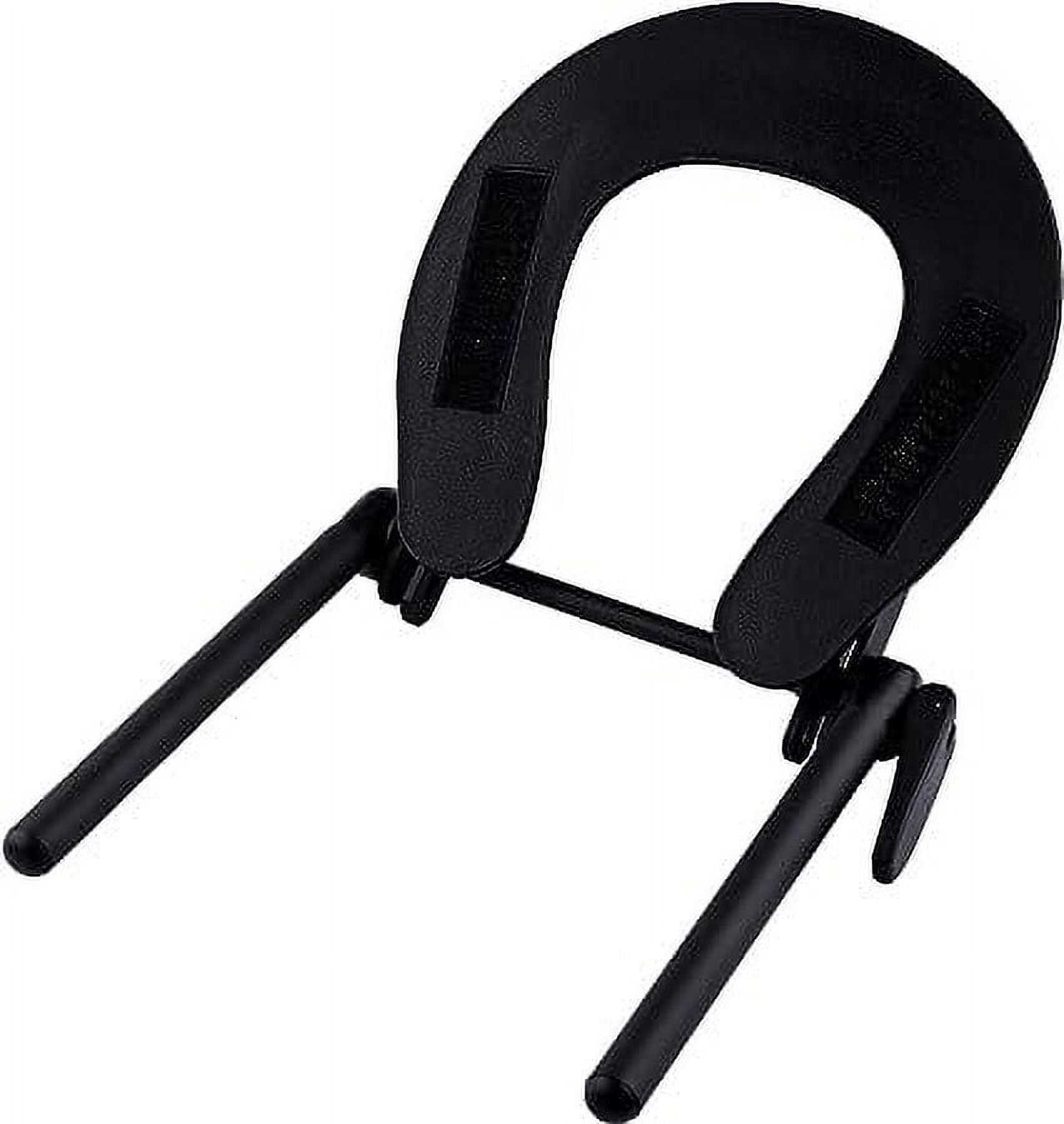 Kalolary Black Massage Table Face Cradle, Aluminum Flexible Platform