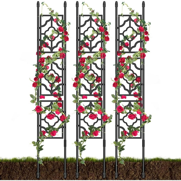 Kalolary Garden Trellis for Climbing Plants Outdoor, 5FT Screen Garden