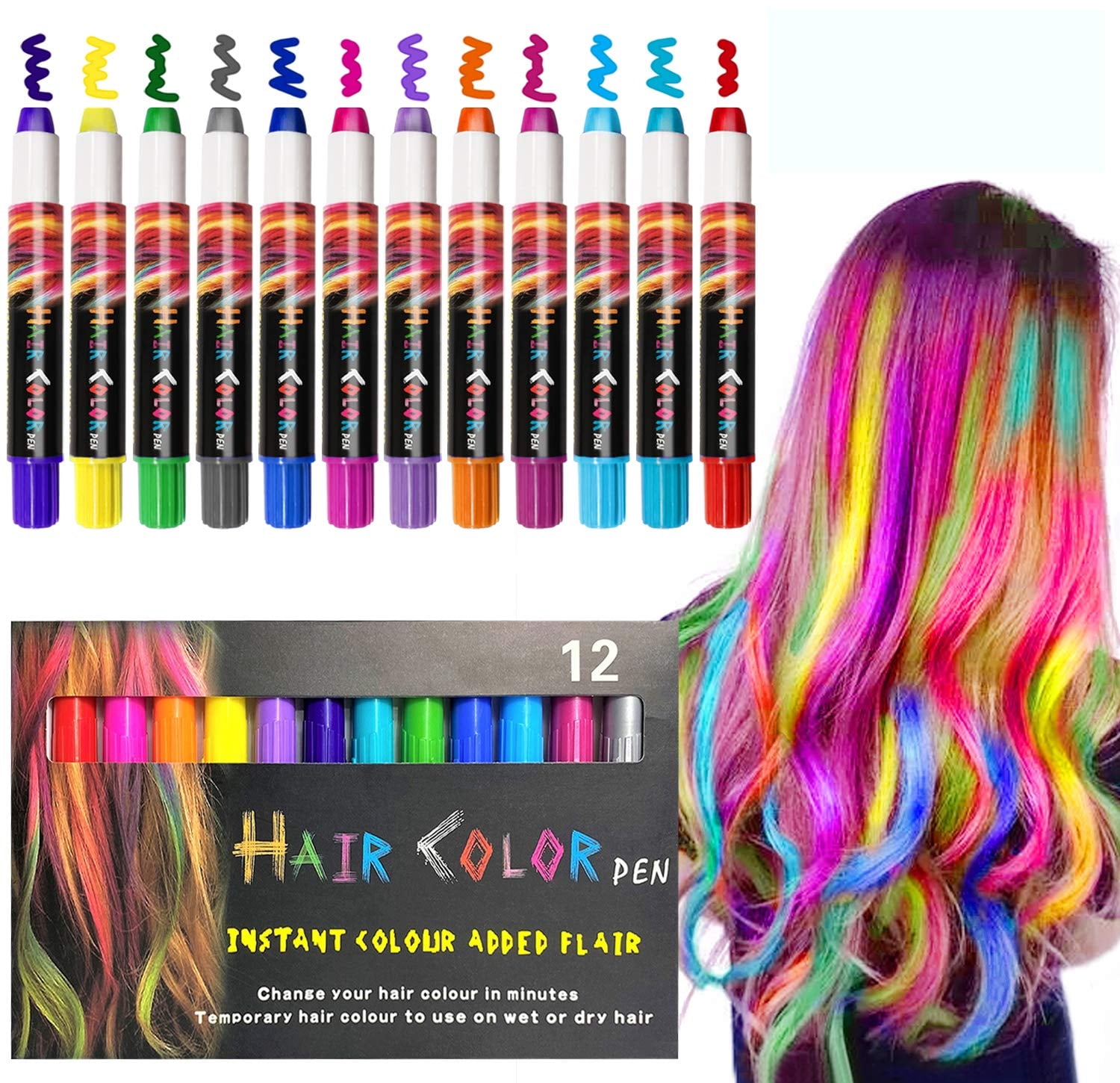 Temporary 24 Colors Hair Chalk Set Crayons For Kids And Pets Dog Washable  Non-toxic Hair Dye Art Diy Styling Tools For Party - Hair Color - AliExpress