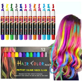 GirlZone Hair Chalks Set, 10-Piece Temporary Hair Chalk For Kids, Easy to  Apply and Remove Temporary Hair Color for Kids Dress Up Parties, Role Play,  Gift-Ready…