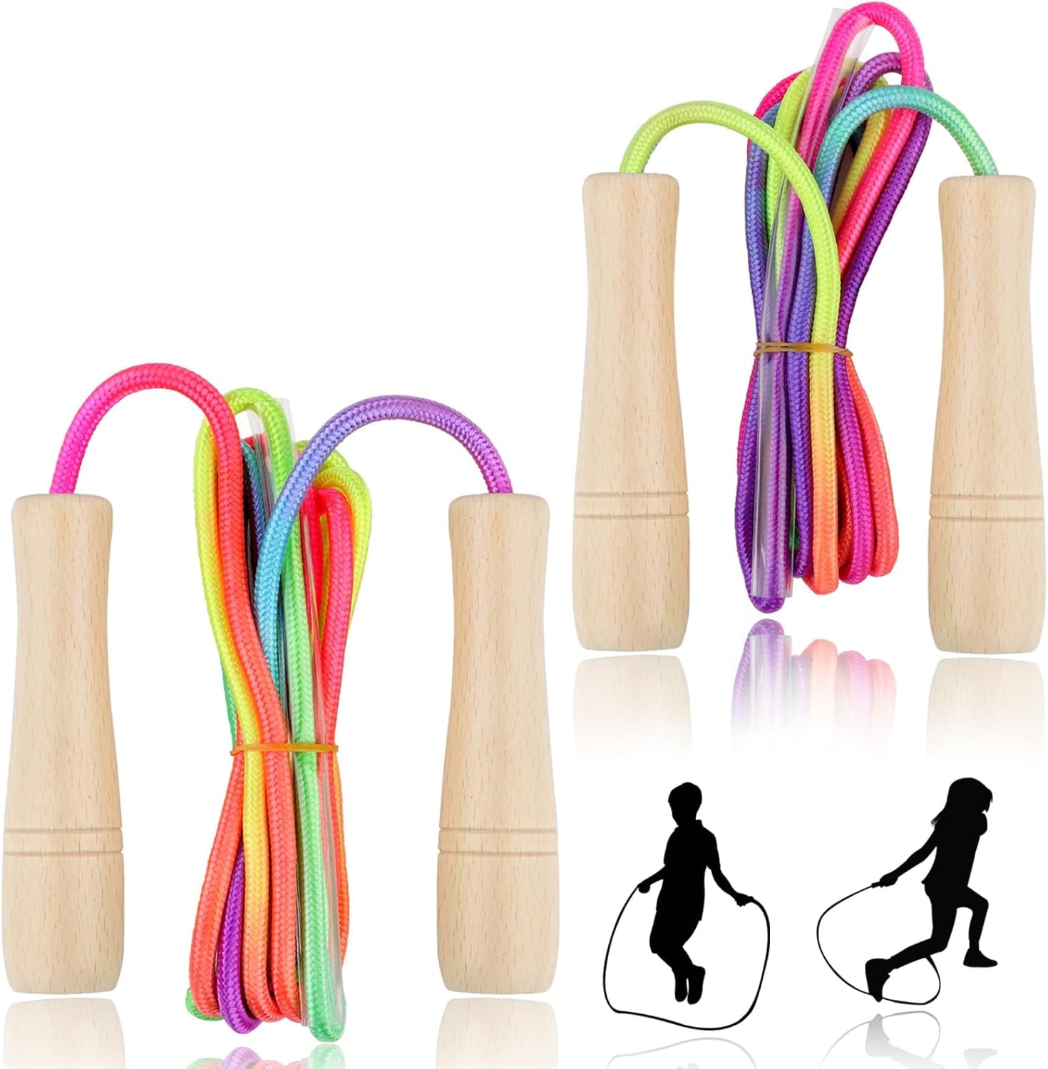 Kalolary Jump Rope for Kids, Adjustable Skipping Rope, Kids Jump Ropes ...