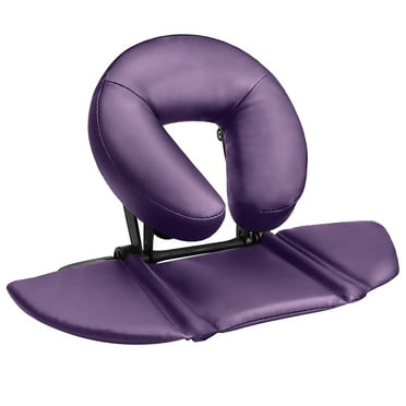 Kalolary Massage Table Face Cradle Cushion, Face Cradle Down Tabletop Massage Kit Adjustable Massage Table Headrest Face Pillow with Platform for Massage Chair SPA Bed (Purple)