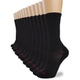 thumbnail image 1 of Kalon 12-Pack Crew Socks for Women Black Mid-Calf Synthetic, 1 of 6