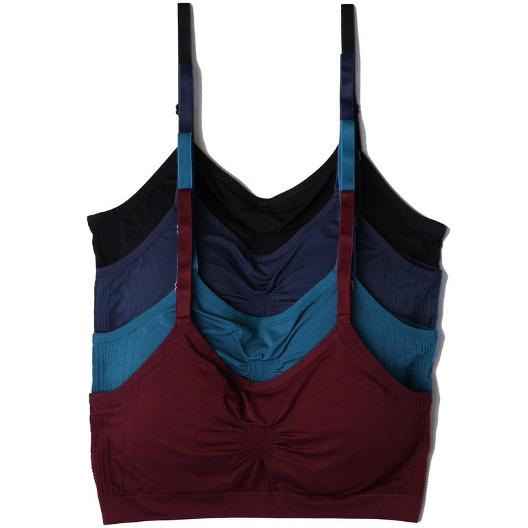 4 Pack Comfort Cami Bra Pullover Design Seamless - Kalon Clothing
