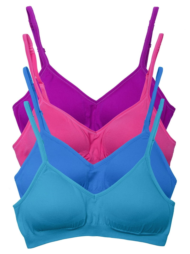 Kalon Pack Women's Demi Wireless Padded Bralette Hook and Eye