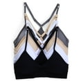 thumbnail image 1 of Kalon Women 4 Pack Racerback Sports Bra V Neck, 1 of 5