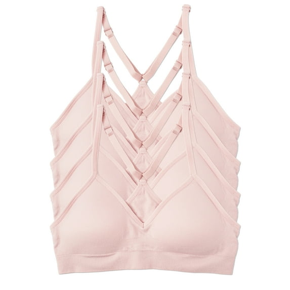 Kalon Women 4 Pack Racerback Sports Bra V Neck