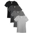 thumbnail image 1 of Kalon Women 4-Pack V-Neck T-Shirt Base Layer, 1 of 6