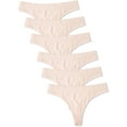 thumbnail image 1 of Kalon Women 6 Pack Seamless Nylon Spandex Thong Panties, 1 of 1