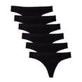 thumbnail image 1 of Kalon Women 6 Pack Seamless Nylon Spandex Thong Panties, 1 of 6