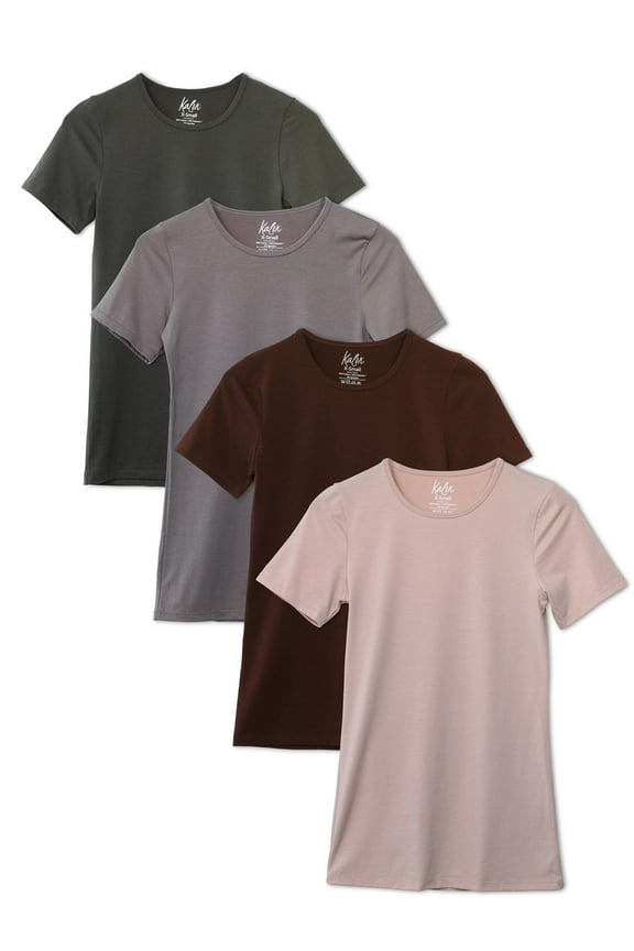 Women's 4-Pack Crewneck T-Shirt Base Layer