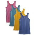 thumbnail image 1 of Kalon Women's 4-Pack Scoop Neck Tank Top Base Layer (Medium, Festival), 1 of 6