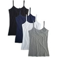 thumbnail image 1 of Kalon Women's 4-Pack Shelf Bra Camisole Cotton Spandex, 1 of 8