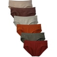 thumbnail image 1 of Kalon Women's 6 Pack Hipster Brief Nylon Spandex Underwear, 1 of 1
