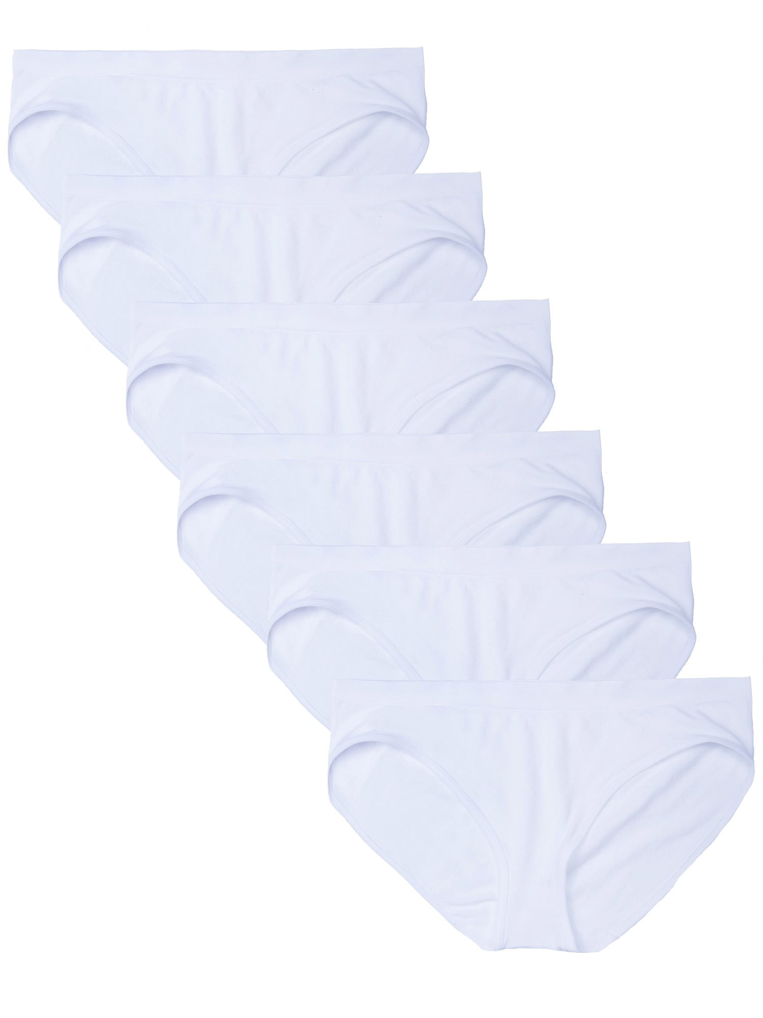 Kalon Women's 6 Pack Hipster Brief Nylon Spandex Underwear