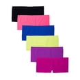 thumbnail image 1 of Kalon Women's 6 Pack Nylon Spandex Boyshort Panties, 1 of 8