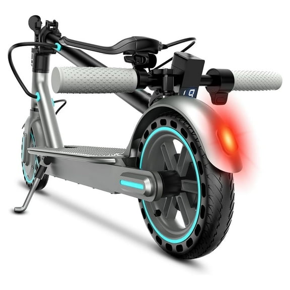 Kalorace Electric Scooter, Long Range Portable Commuting Scooter, 350W Motor 8.5" Solid Tires, up to 19MPH and 20Miles