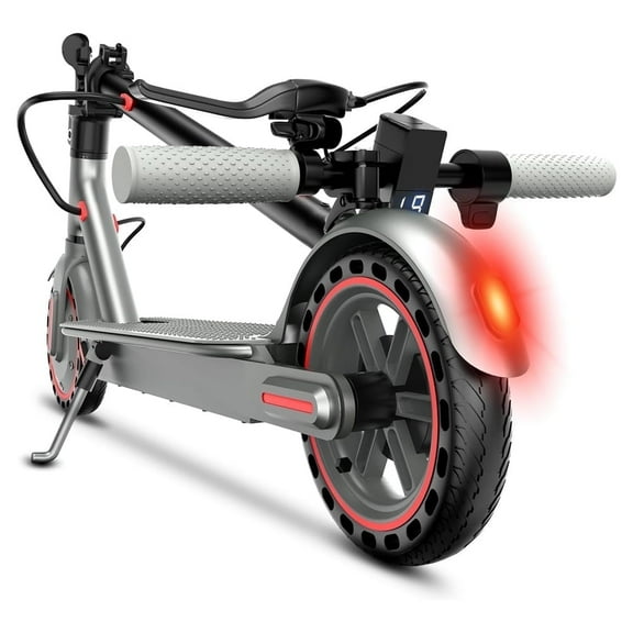 Kalorace Electric Scooter, Long Range Portable Commuting Scooter, 350W Motor 8.5" Solid Tires, up to 19MPH and 20Miles