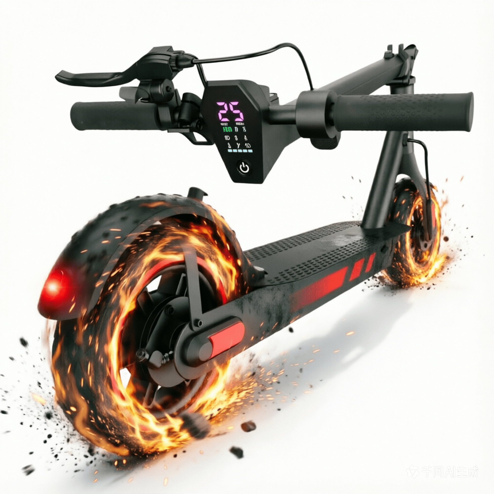 Portable Foldable Adults Electric Scooter for Teens,Fastest High Speed 25mph,Long Range 25Miles,500W Lightweight Escooter for Commuting,10" Air Tires
