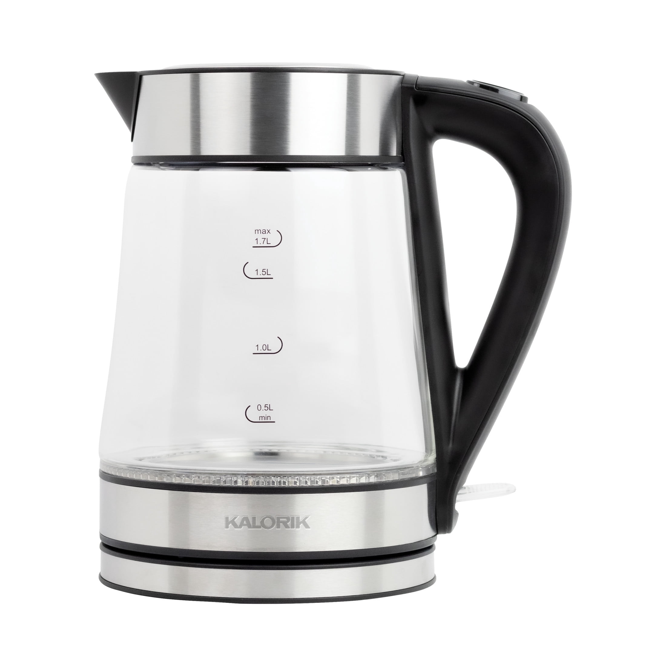 Kalorik 1.7L Rapid Boil Electric Kettle with Blue LED, in Stainless