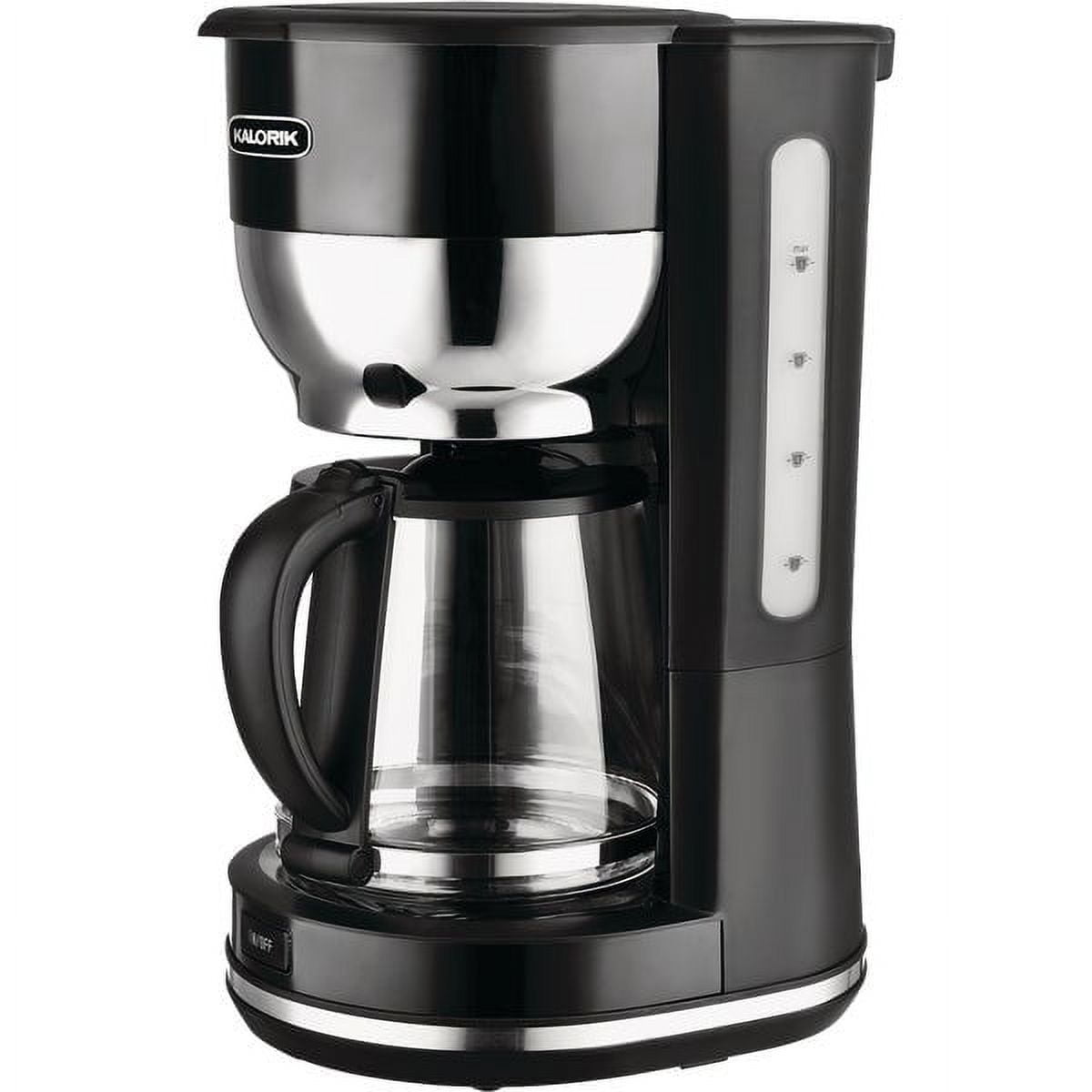 Kalorik Mid-Century 10 Cup Retro Coffee Maker, Black