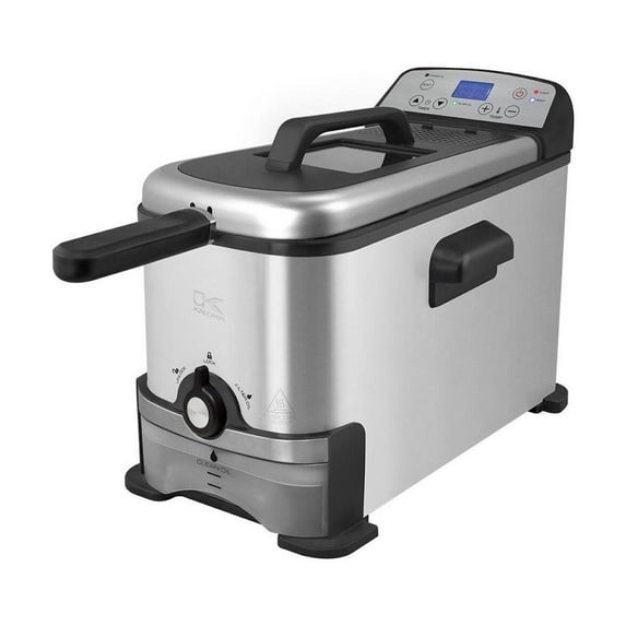 KALORIK 3.2 QUART DIGITAL DEEP FRYER WITH OIL FILTRATION, STAINLESS STEEL